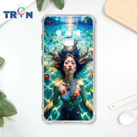 TRON 三星 NOTE 9 花海中游泳的少女 四角防摔殼 手機殼