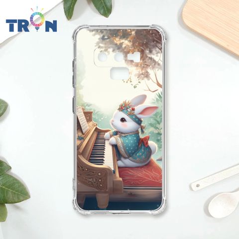 TRON 三星 NOTE 9 彈鋼琴的古風兔子 四角防摔殼 手機殼