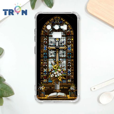 TRON 三星 NOTE 9 十字架彩繪玻璃 四角防摔殼 手機殼