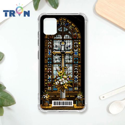 TRON 三星 NOTE 10 LITE 十字架彩繪玻璃  載具 四角防摔殼 手機殼