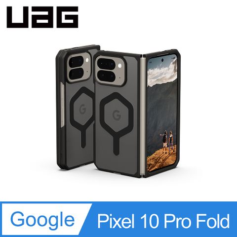 UAG Google Pixel 10 Pro Fold 磁吸耐衝擊保護殼-透黑(黑圈)