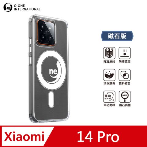 o-one 圓一 O-ONE MAG 軍功Ⅱ防摔殼–磁石版 XiaoMi 小米 14 Pro