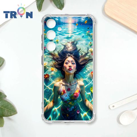 TRON 三星 S23 FE 花海中游泳的少女 四角防摔殼 手機殼