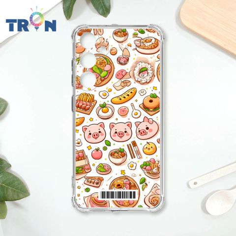 TRON 三星 S23 FE 小豬與食物系列  載具 四角防摔殼 手機殼