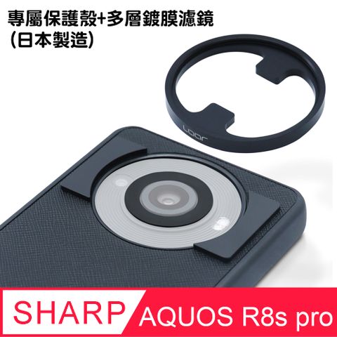 SHARP 夏普 AQUOS R8s pro 專屬保護殼+多層鍍膜濾鏡 (日本製造)