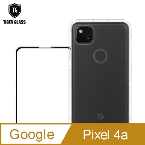 T.G手機保護超值2件組(透明空壓殼+鋼化膜)for Google pixel 4a● 全面保護 一次到位