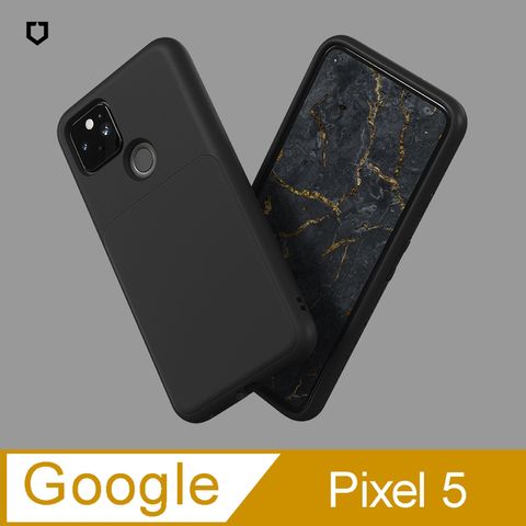 【犀牛盾】Google Pixel 5 (6吋) SolidSuit 經典防摔背蓋手機保護殼-黑色