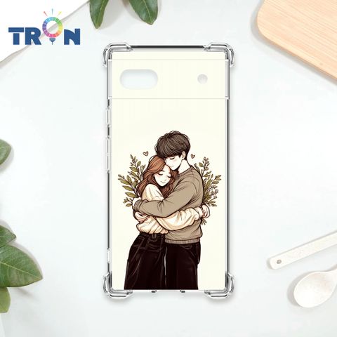 TRON GOOGLE Pixel 6A 情侶深情擁抱彩色背景系列 四角防摔殼 手機殼