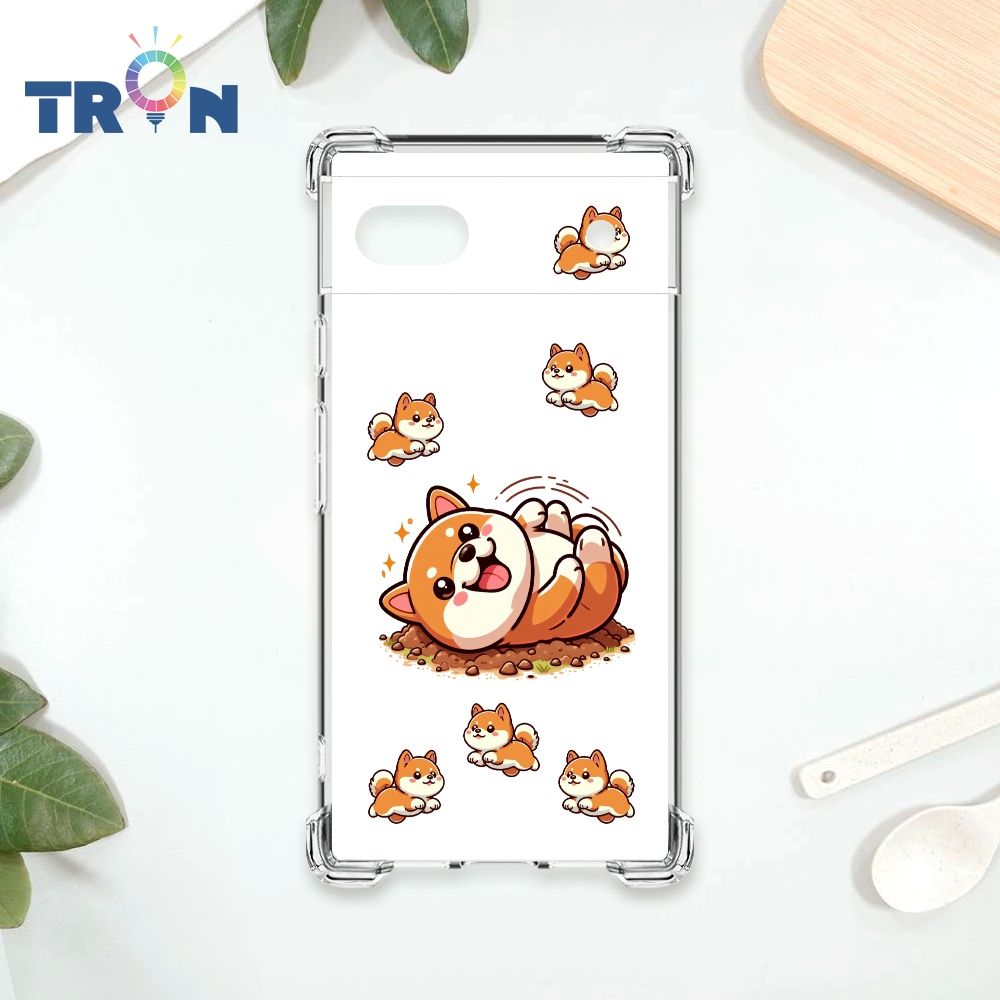  TRON GOOGLE Pixel 6A 柴犬翻滾 四角防摔殼 手機殼