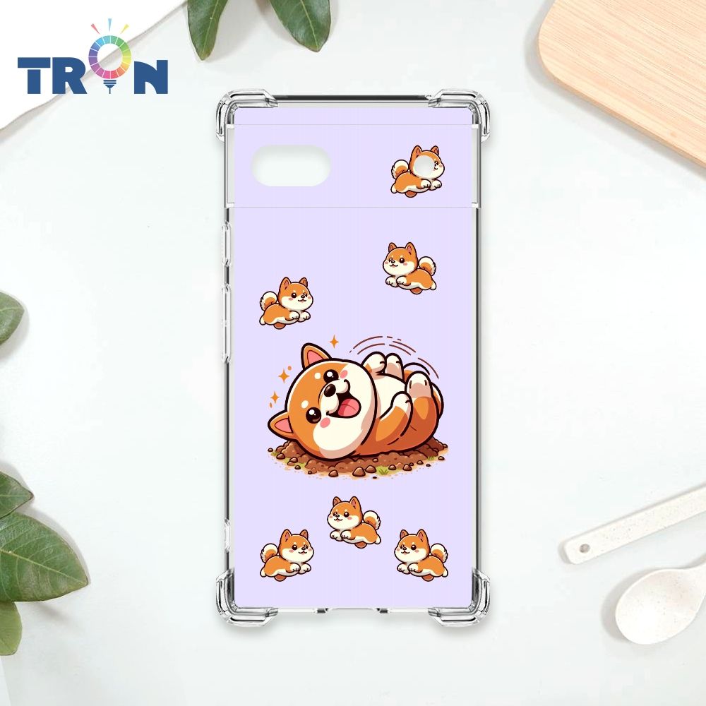  TRON GOOGLE Pixel 6A 柴犬翻滾 四角防摔殼 手機殼