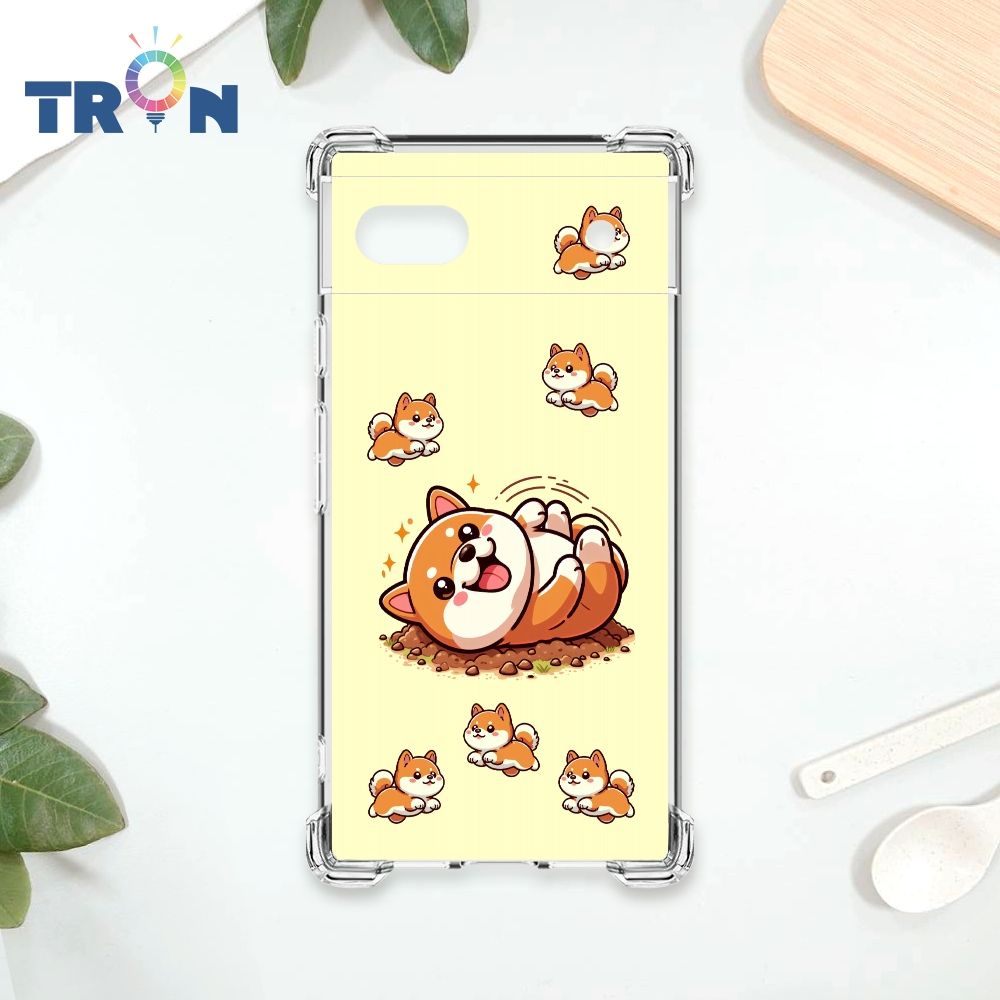  TRON GOOGLE Pixel 6A 柴犬翻滾 四角防摔殼 手機殼