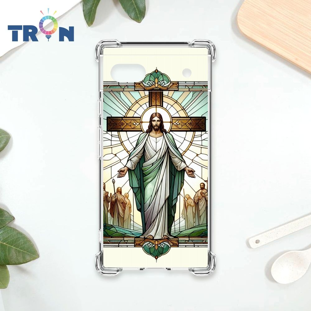  TRON GOOGLE Pixel 6A 耶穌彩繪玻璃 四角防摔殼 手機殼