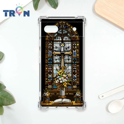 TRON GOOGLE Pixel 6A 十字架彩繪玻璃 四角防摔殼 手機殼