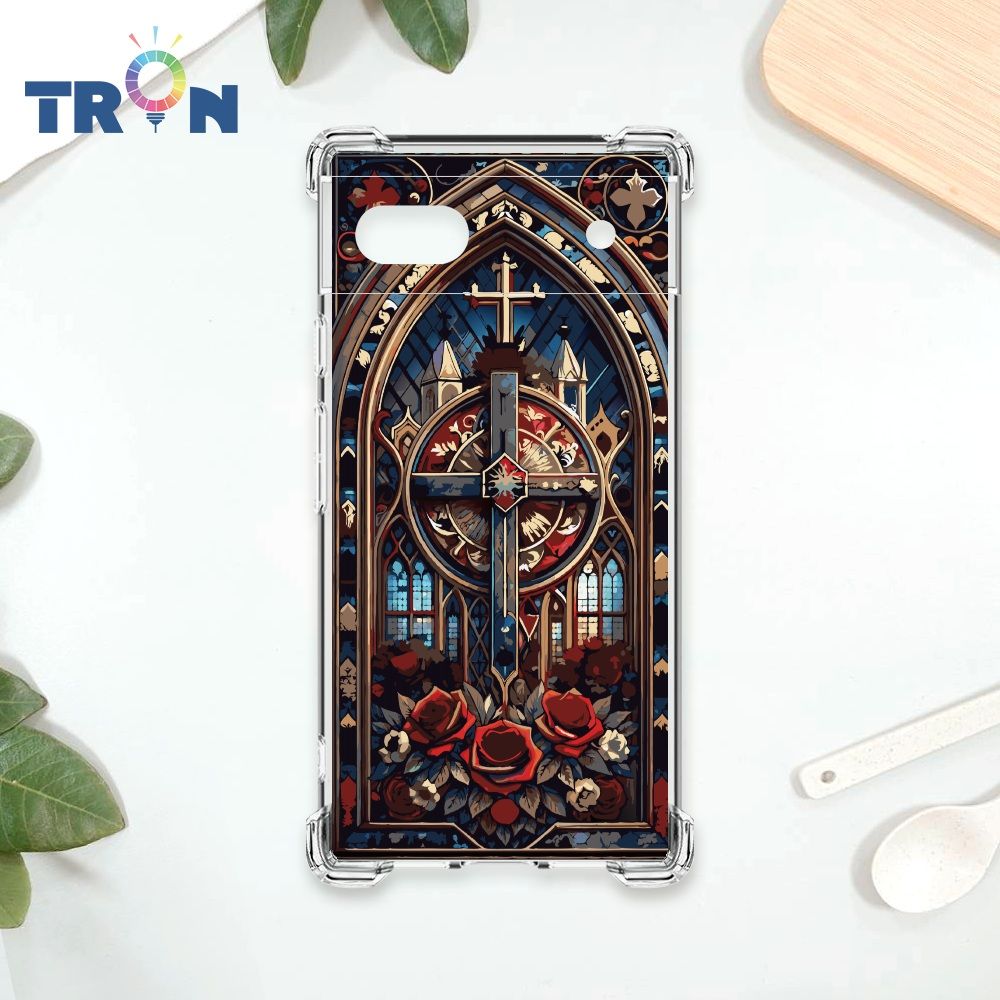  TRON GOOGLE Pixel 6A 十字架彩繪玻璃 四角防摔殼 手機殼