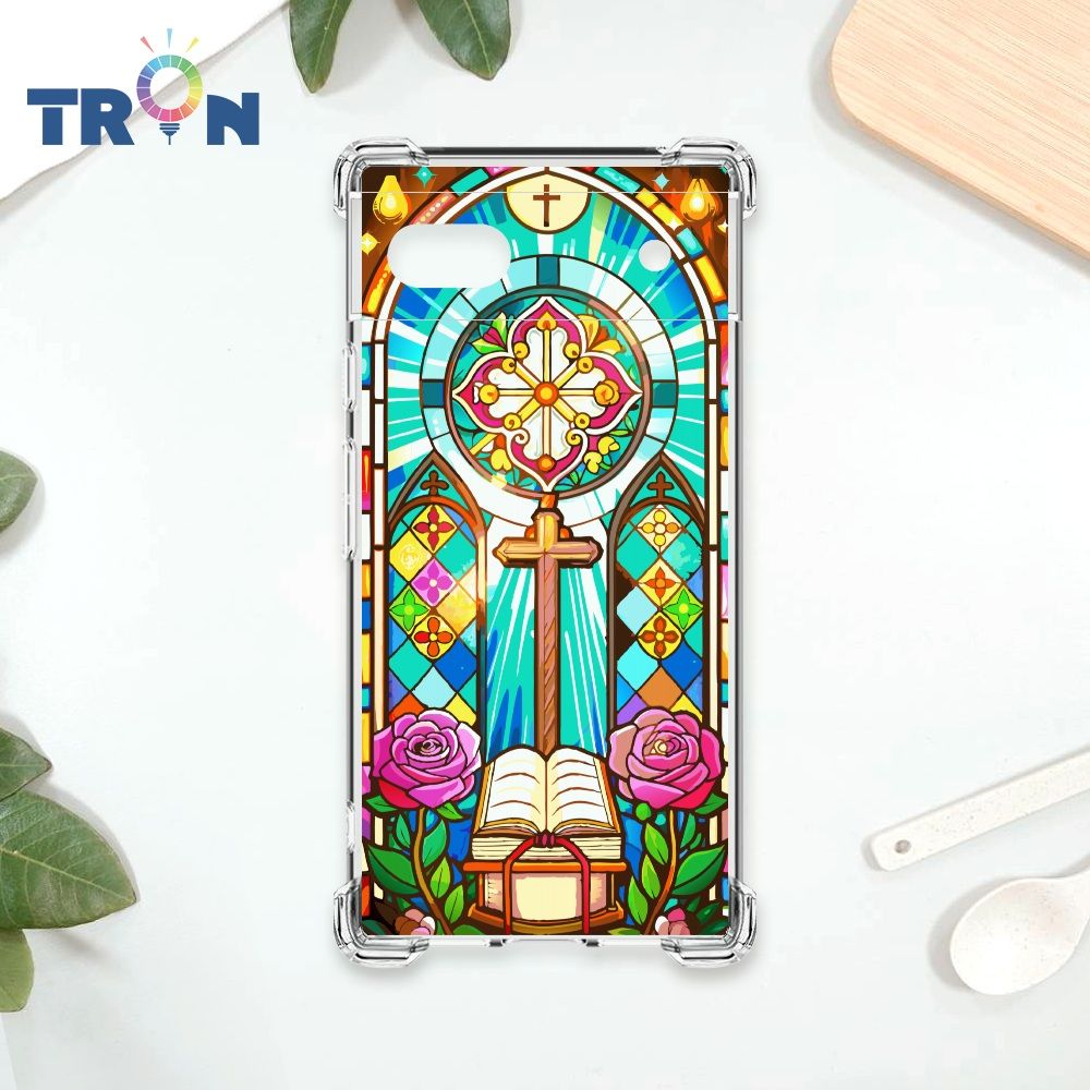  TRON GOOGLE Pixel 6A 十字架彩繪玻璃 四角防摔殼 手機殼