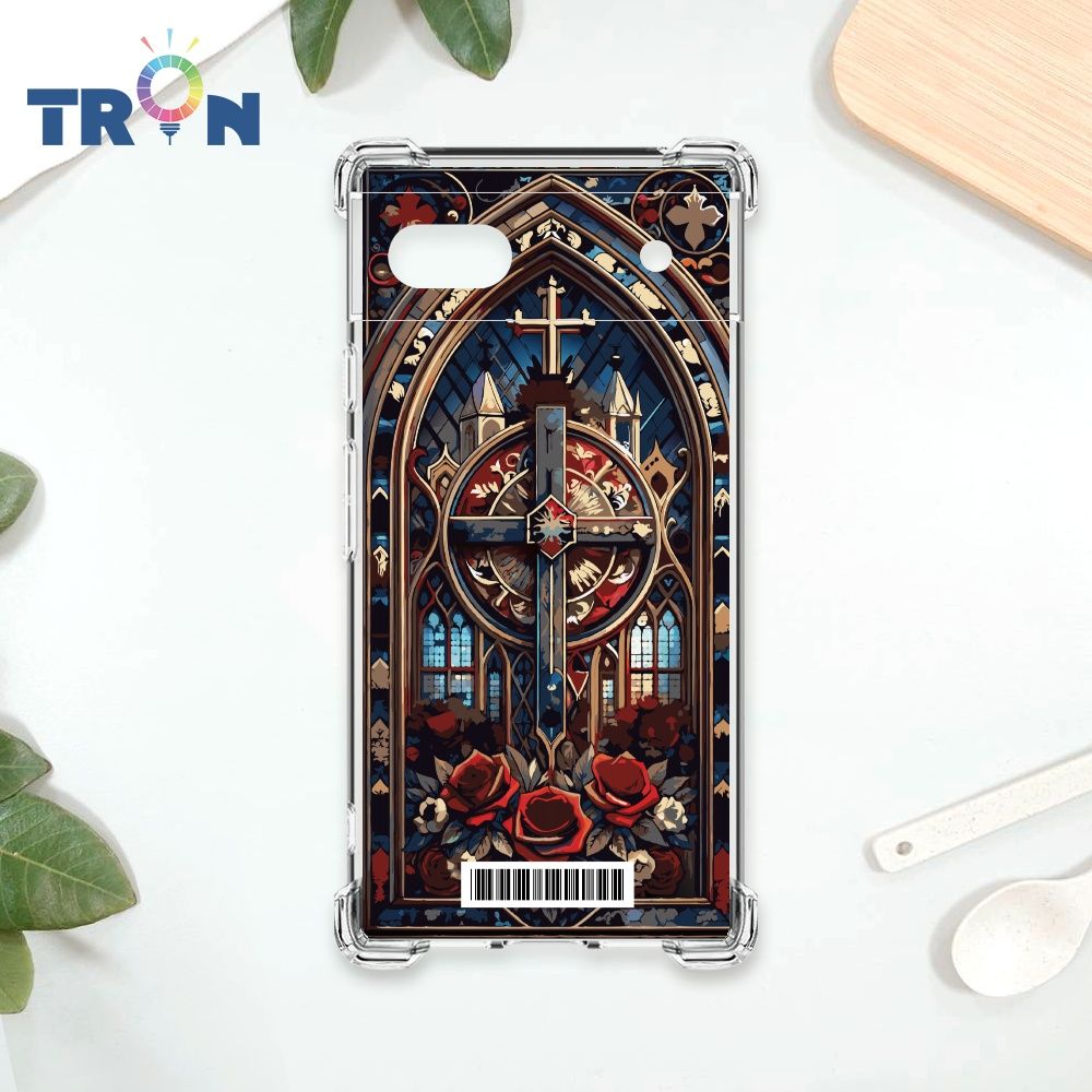  TRON GOOGLE Pixel 6A 十字架彩繪玻璃  載具 四角防摔殼 手機殼