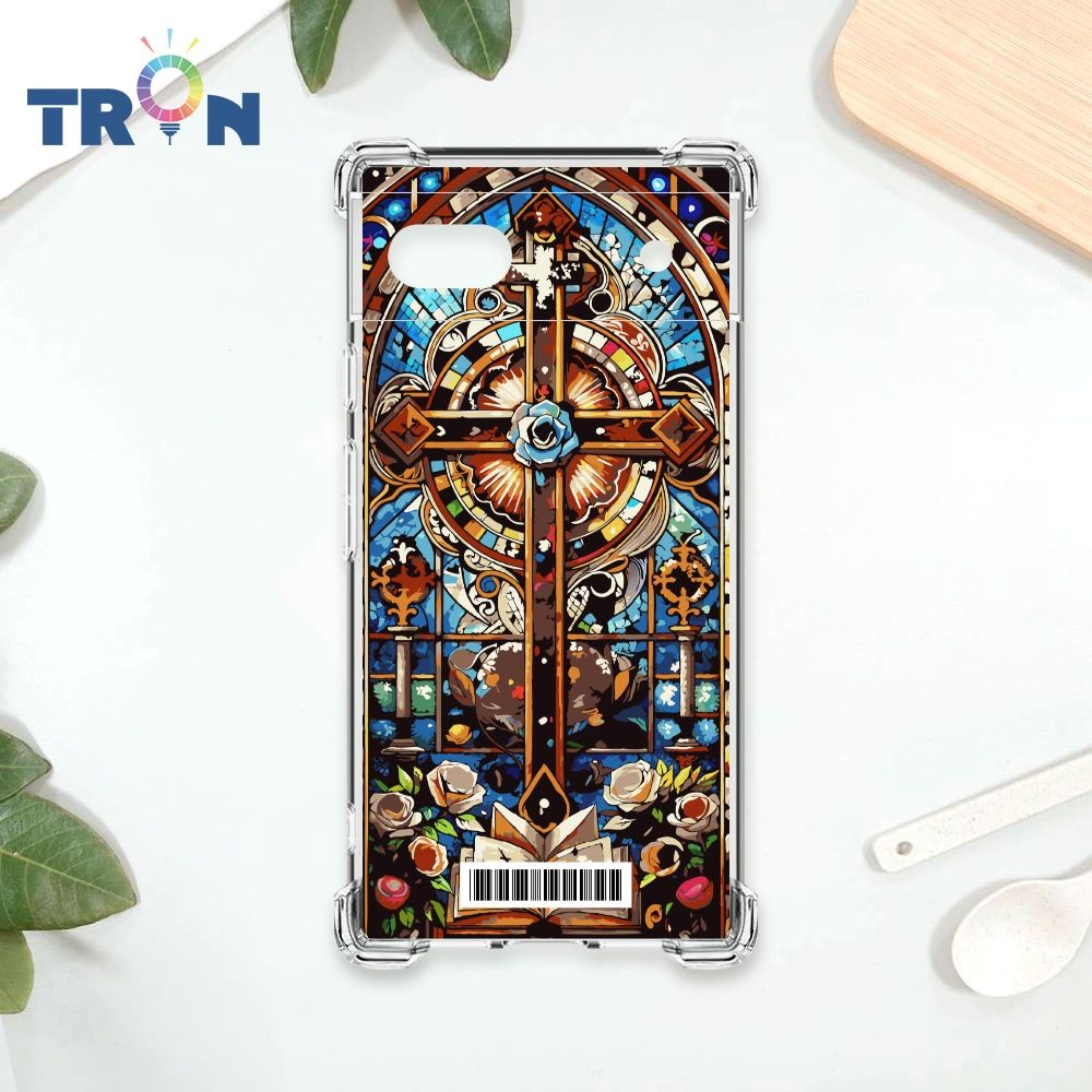  TRON GOOGLE Pixel 7A 十字架彩繪玻璃  載具 四角防摔殼 手機殼