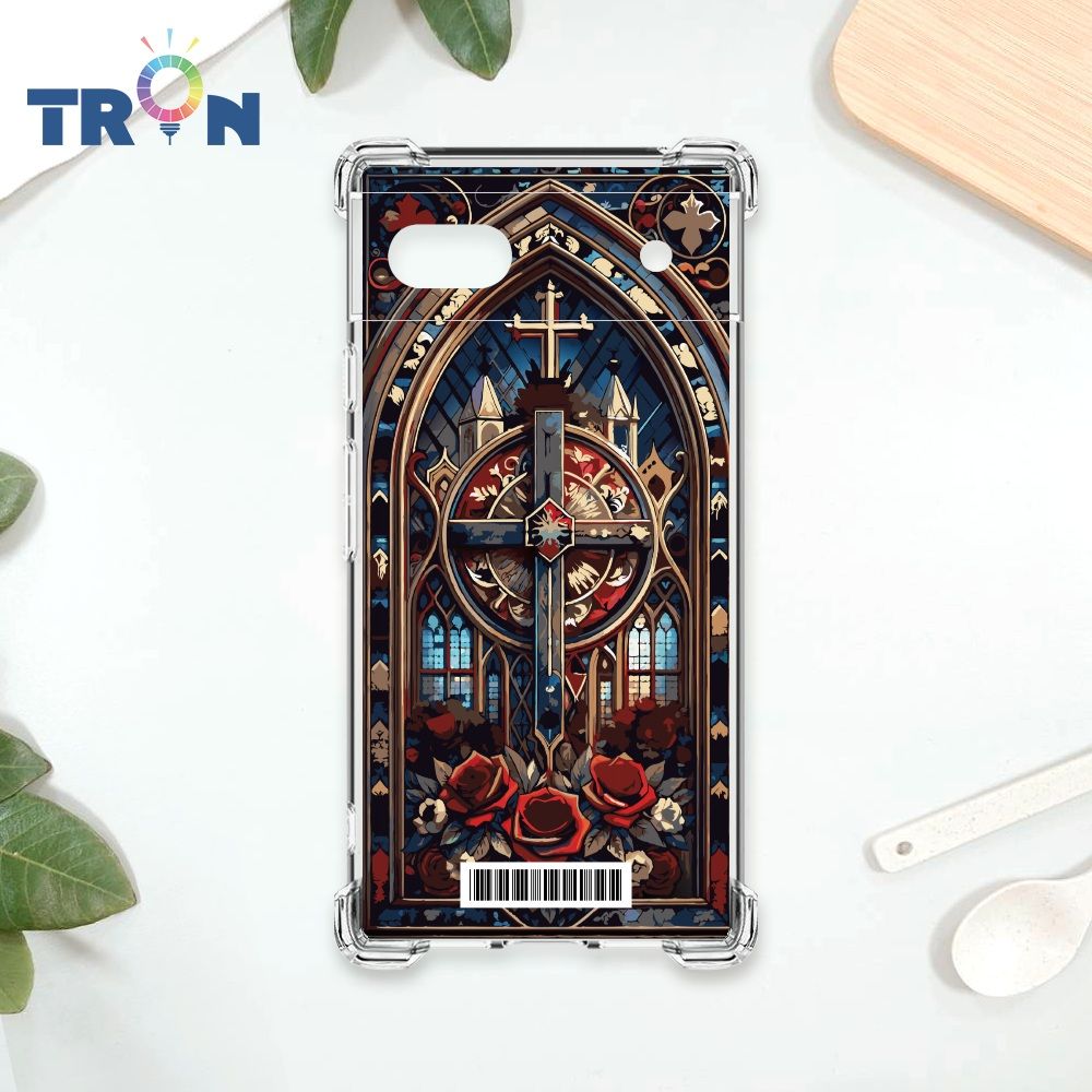  TRON GOOGLE Pixel 7A 十字架彩繪玻璃  載具 四角防摔殼 手機殼