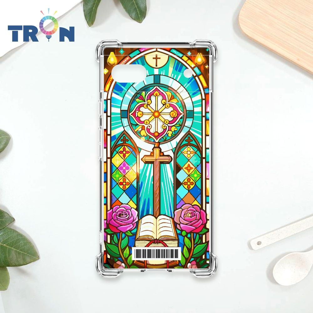  TRON GOOGLE Pixel 7A 十字架彩繪玻璃  載具 四角防摔殼 手機殼