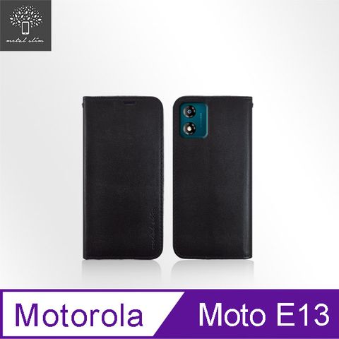 for Motorola Moto E13高仿小牛皮多卡位TPU站立皮套