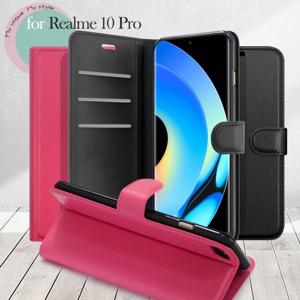 Dapad  for Realme 10 Pro 百搭時代多卡式夾層皮套