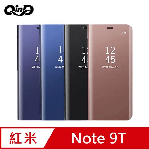 QinD Redmi Note 9T/Note 9 5G 透視皮套