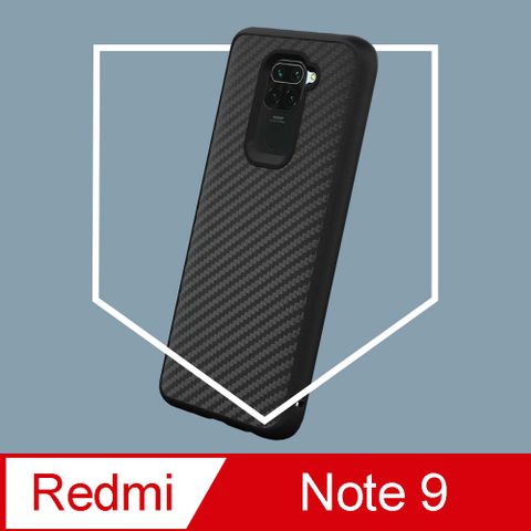 【犀牛盾】紅米 Note 9 (4G Global) (6.53吋) SolidSuit 防摔背蓋手機保護殼-碳纖維紋路