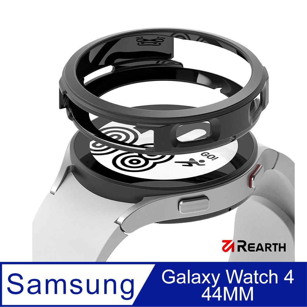 Samsung 三星 Rearth Ringke  Galaxy Watch 4 (44mm) 手錶抗震保護套(黑)