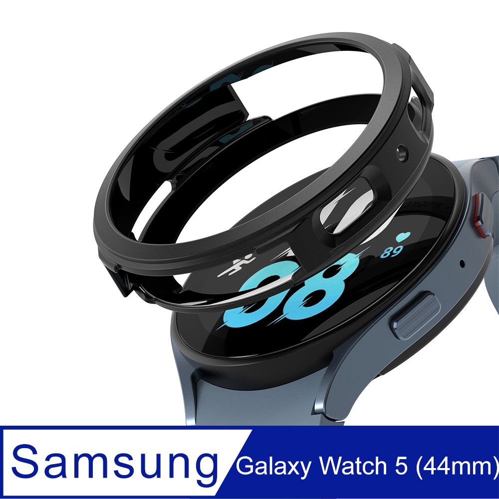 Samsung 三星 Rearth Ringke  Galaxy Watch 5 (44mm) 手錶抗震保護套(黑)