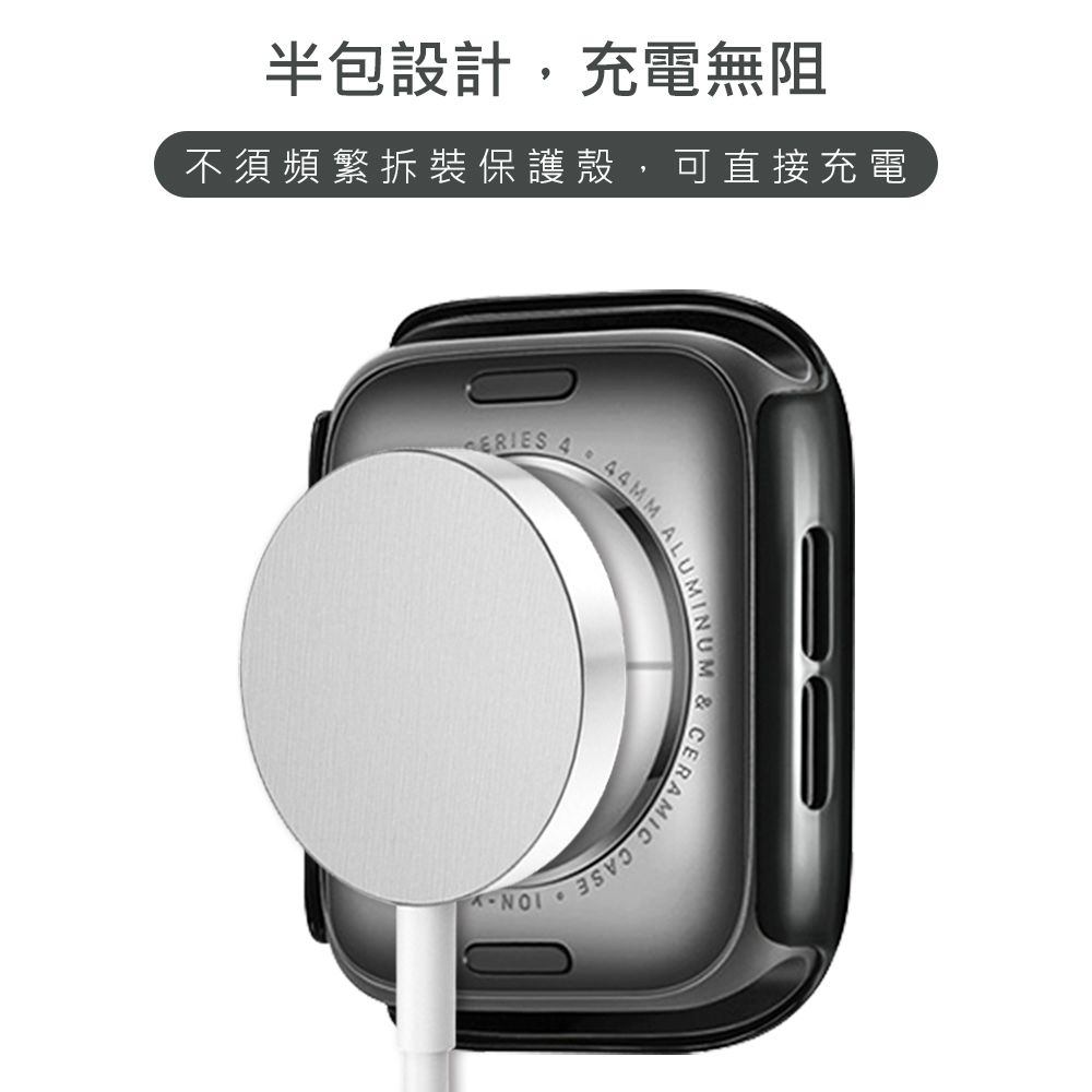 RedMoon 三星 Galaxy Watch6 40/44mm 9H鋼化玻璃+PC全包覆雙料防摔保護殼