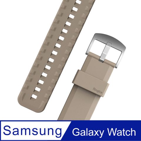 Rearth Ringke 三星 Galaxy Watch 3/4/5/6 矽膠運動錶帶(沙灰)