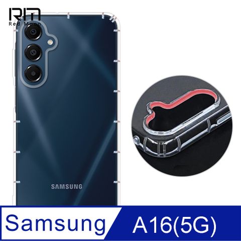 RedMoon 三星 A16 5G 防摔透明TPU手機軟殼 鏡頭孔增高版