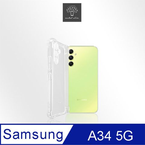 Metal-Slim Samsung Galaxy A34 5G 精密挖孔 強化軍規防摔抗震手機殼