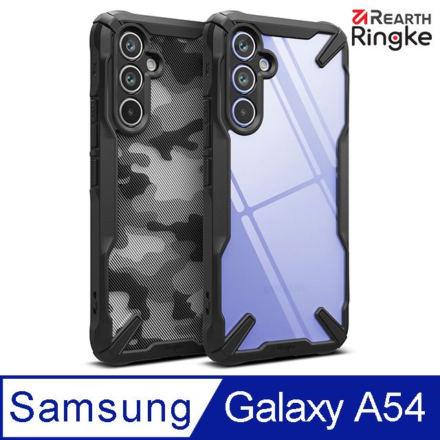 Ringke ｜三星 Galaxy A54 5G [Fusion-X] 防撞手機保護殼 黑 迷彩黑