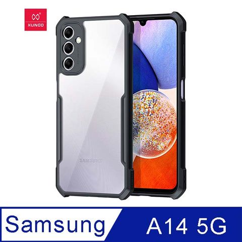 XUNDD 甲蟲系列 SAMSUNG Galaxy A14 5G 防摔保護軟殼 炫酷黑