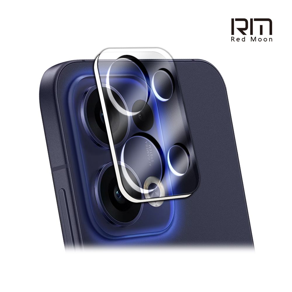 RedMoon OPPO Reno13 5G 手機殼貼4件組 空壓殼-9H玻璃保貼2入+3D全包鏡頭貼
