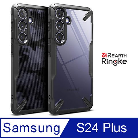 Ringke Fusion-X三星 Galaxy S24 Plus 透明PC防刮背蓋 + TPU防摔防撞邊框 手機保護殼