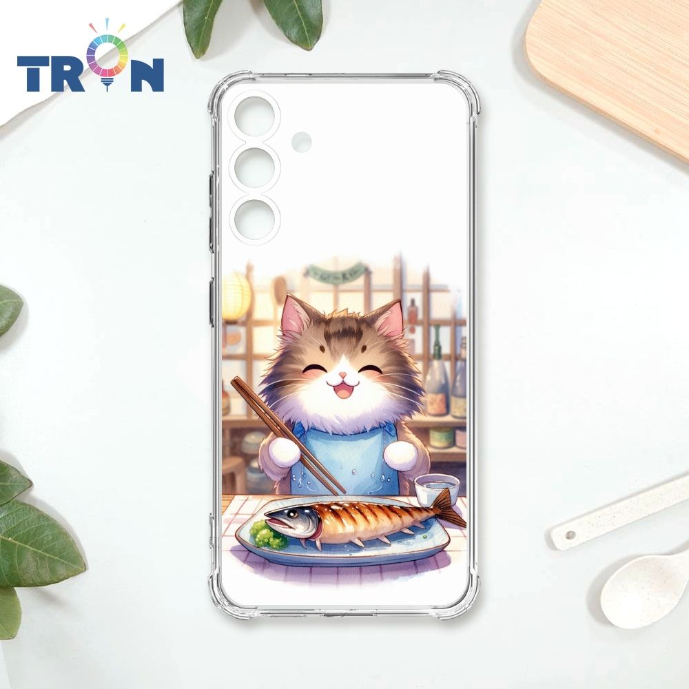  TRON 三星 S24 PLUS 貓咪美食評鑑家 四角防摔殼 手機殼