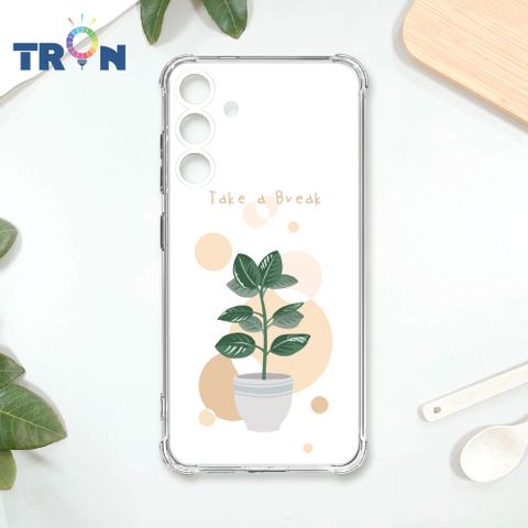 TRON 三星 S24 PLUS 清新文青風格盆栽 四角防摔殼 手機殼