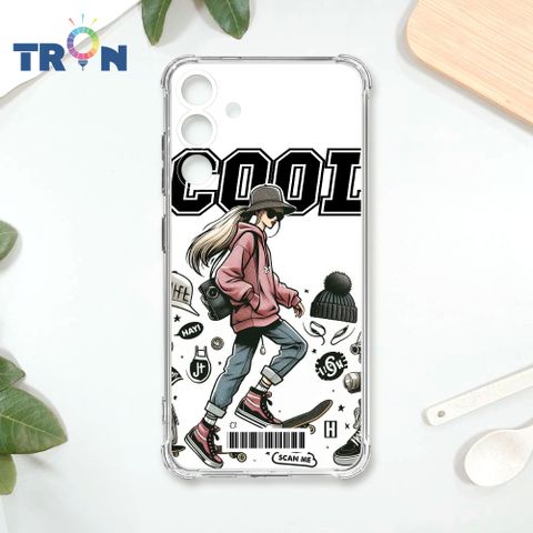 TRON 三星 S24 PLUS 雜誌風潮流女孩  載具 四角防摔殼 手機殼