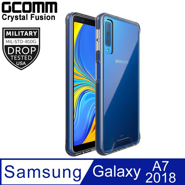 GCOMM  Crystal Fusion 晶透軍規防摔殼 Galaxy A7 2018