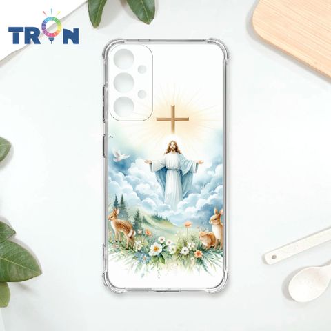 TRON 三星 A33 5G 耶穌水彩 四角防摔殼 手機殼