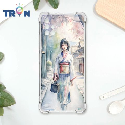 TRON 三星 A71 水彩少女 四角防摔殼 手機殼