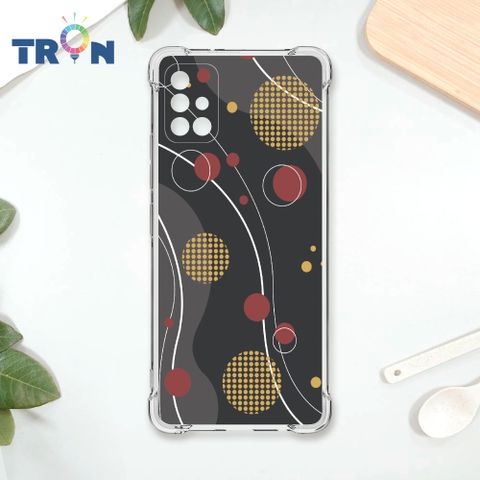 TRON 三星 A71 日系和風圓點律動系列 四角防摔殼 手機殼