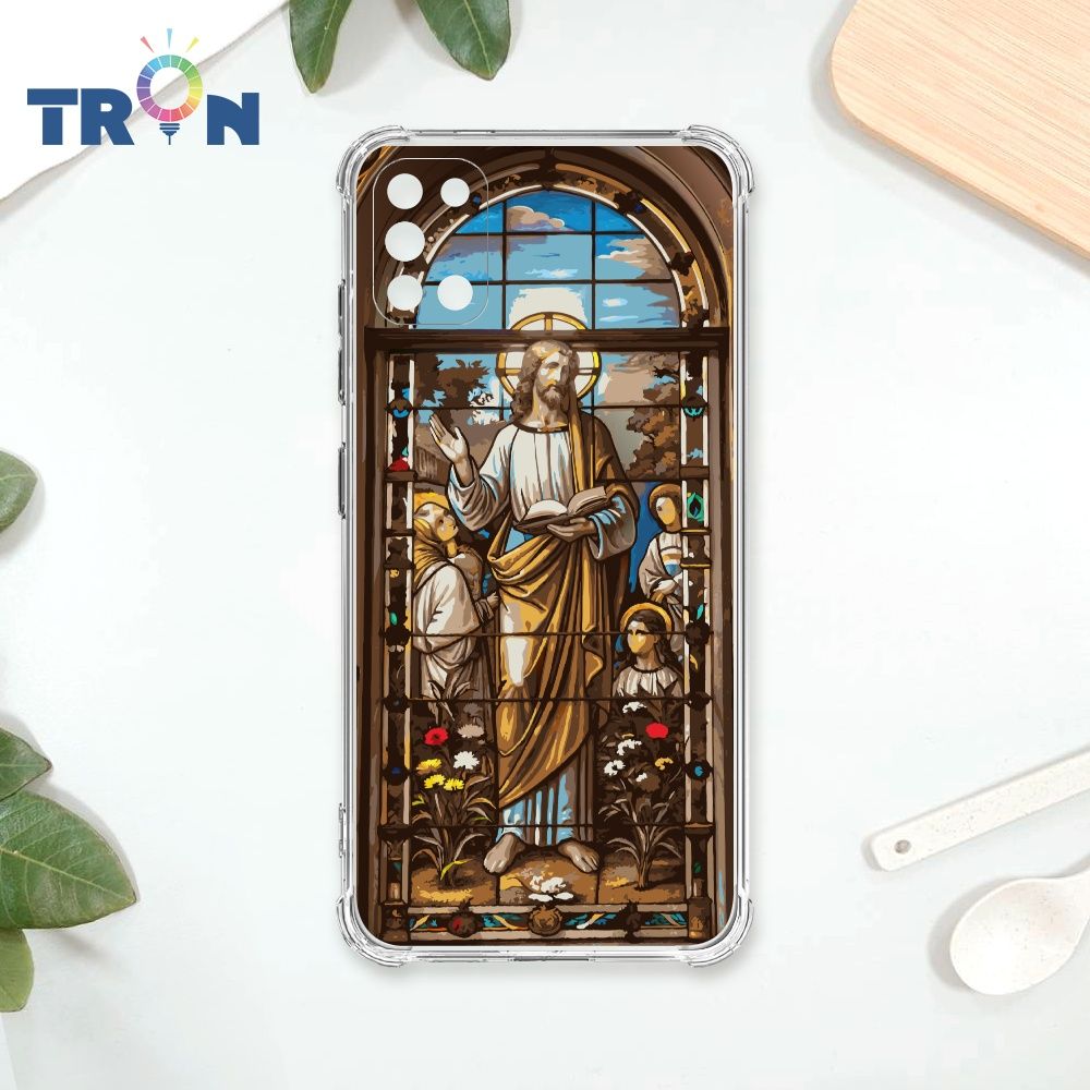  TRON 三星 A31 耶穌彩繪玻璃 四角防摔殼 手機殼