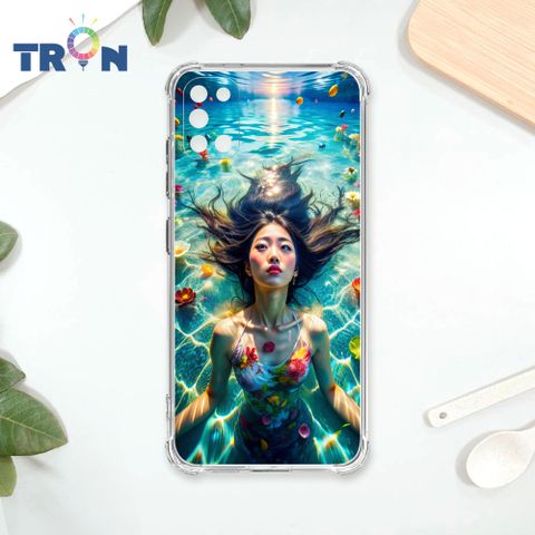 TRON 三星 A31 花海中游泳的少女 四角防摔殼 手機殼