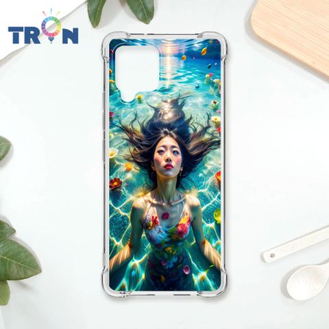 TRON 三星 A42 花海中游泳的少女 四角防摔殼 手機殼