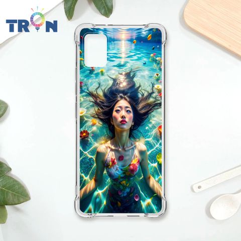 TRON 三星 A51 花海中游泳的少女 四角防摔殼 手機殼