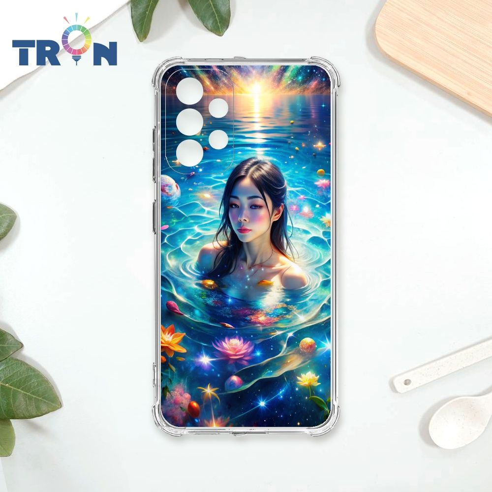  TRON 三星 A52/52s 花海中游泳的少女 四角防摔殼 手機殼