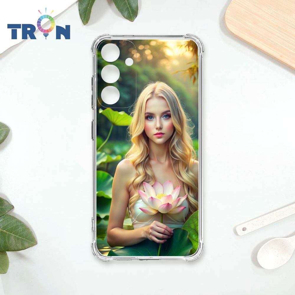  TRON 三星 A34 荷葉中的少女 四角防摔殼 手機殼